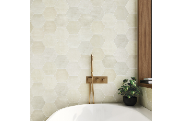 Плитка DNA Spark Ivory Matte Hex 15х17,3 (0,617)