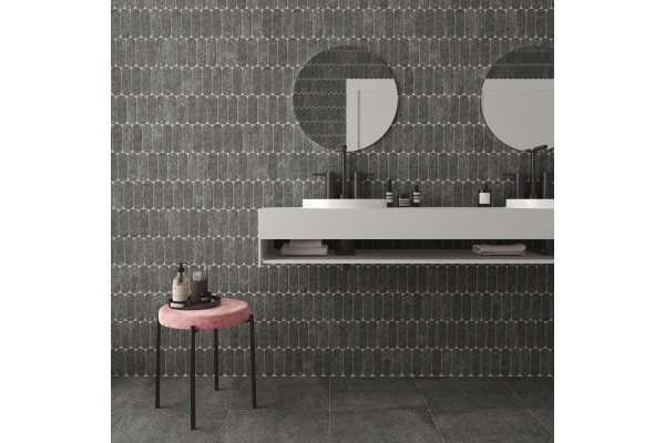 Керамогранит DNA Stone Dust OM Nero 5x15 (66 шт/0,469/0,007 м2)