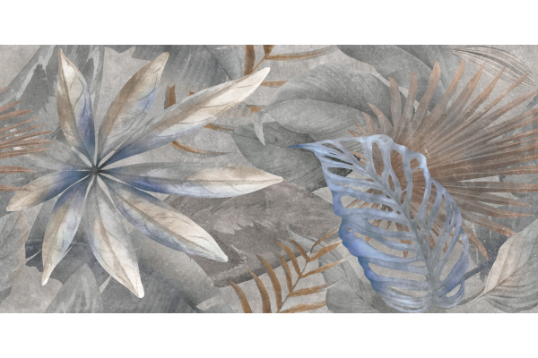 Керамогранит Delacora Bahamas Floristry Dark 60x120 (1,44) D120240G