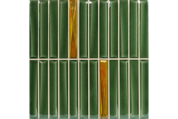 Декор Monopole Decor Melody Royal Green Gold 20x20