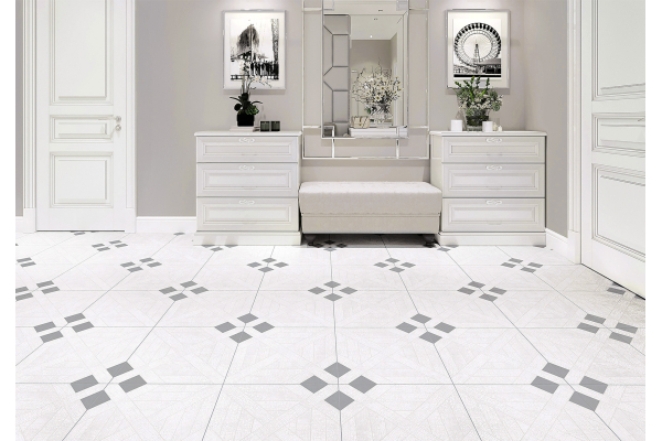 Керамогранит New Trend Creta Flori Blanco 41x41, GP6CEF00