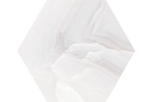 Керамогранит Oset Onyx White Hex 20х24