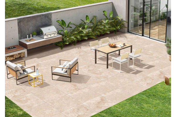 Керамогранит Realistik Лунара Травертин бежевый матовый 60x60x2 (0,72)