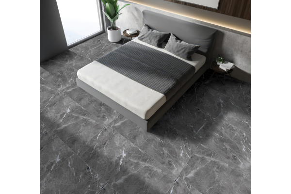 Керамогранит Realistik Шэдоу темно-серый полированный 60x60 (1,44)