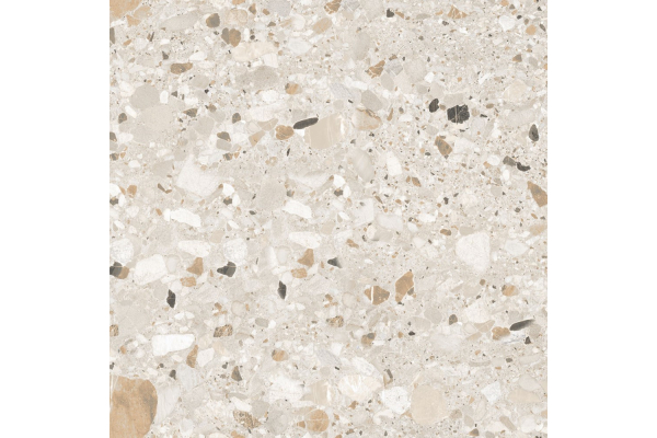 Керамогранит Realistik Terazzo Crema Carving 60x60 (1,44)