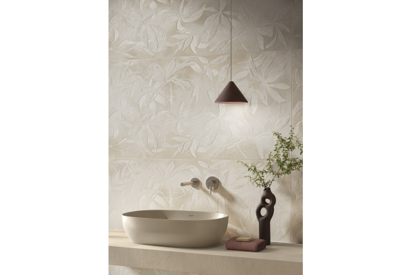 Керамогранит Vitra ArtWall Цветы Слоновая Кость Матовый 60x120 (1,44)