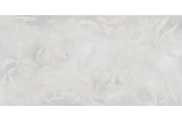 Керамогранит Vitra ArtWall Цветы Серый Матовый 60x120 (1,44)