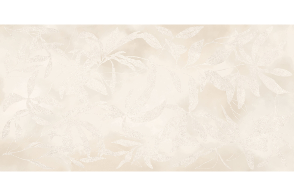 Керамогранит Vitra ArtWall Цветы Слоновая Кость Матовый 60x120 (1,44)