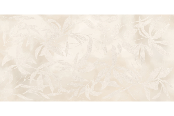 Керамогранит Vitra ArtWall Цветы Слоновая Кость Матовый 60x120 (1,44)