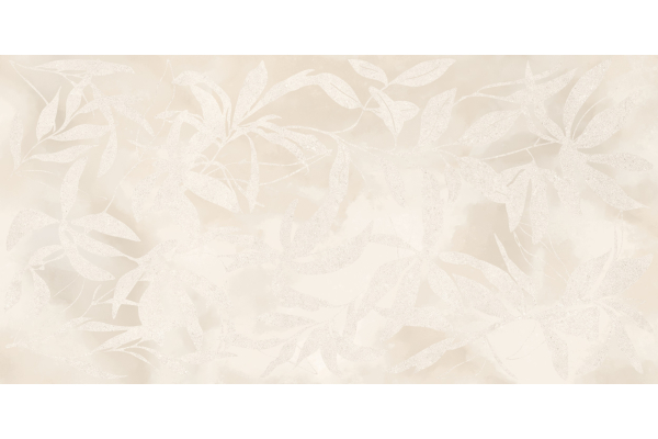 Керамогранит Vitra ArtWall Цветы Слоновая Кость Матовый 60x120 (1,44)