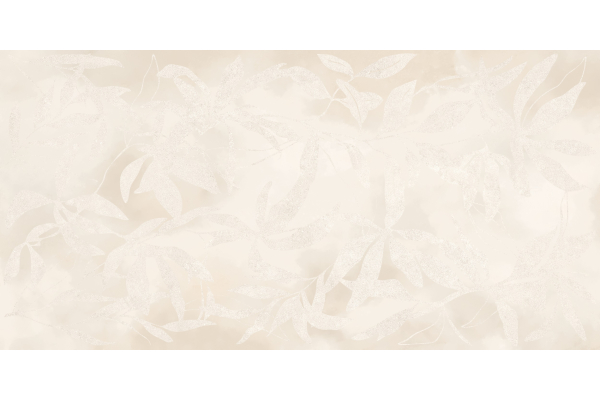 Керамогранит Vitra ArtWall Цветы Слоновая Кость Матовый 60x120 (1,44)