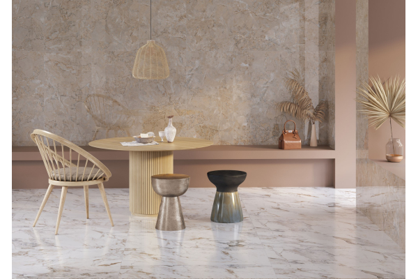 Керамогранит Vitra Marble-X Бреча Капрайа Белый Лаппато Рект 60x60 (1,44)