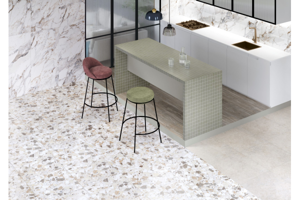 Керамогранит Vitra Marble-X декорТерраццо LPR 60X60 (1,44)