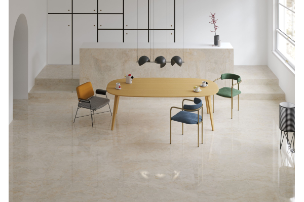 Керамогранит Vitra Marble-X Бреча Капрайа Белый Лаппато Рект 60x60 (1,44)