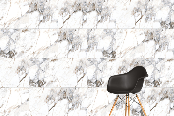 Керамогранит Marble-X Бреча Капрайа Белый Лаппато Рект 60x60 (1,44)