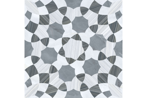 Декор Vitra Nuvola Serpeggiante геометрический декор холодный 60x60
