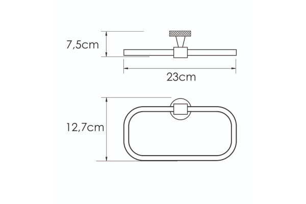 Держатель полотенец WasserKraft Tauber K-64460