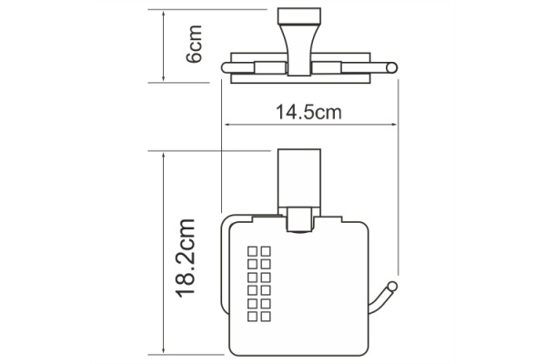 Держатель туалетной бумаги WasserKraft Abens K-3225