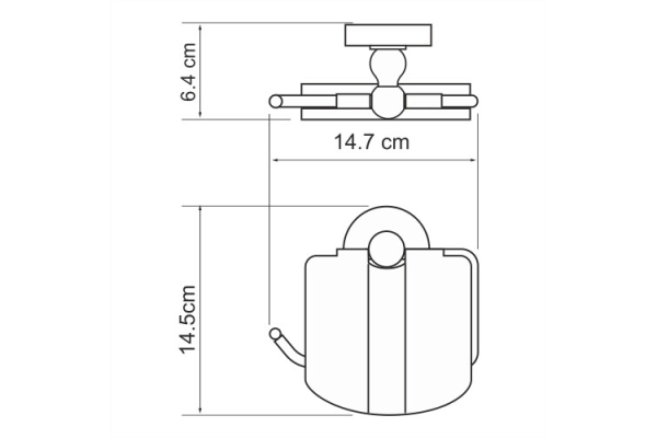 Держатель туалетной бумаги WasserKraft Diemel K-2225