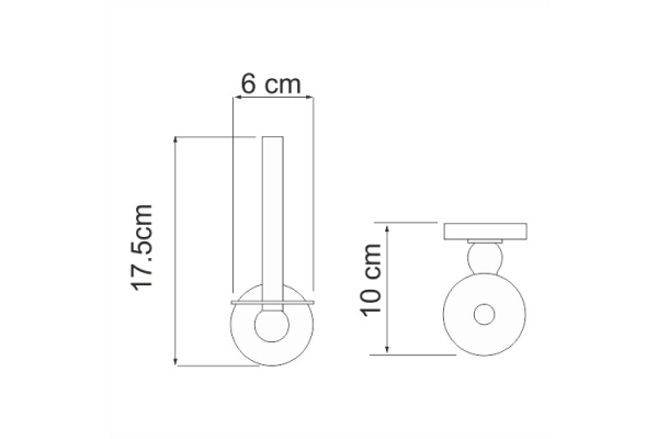 Держатель туалетной бумаги WasserKraft Diemel K-2297