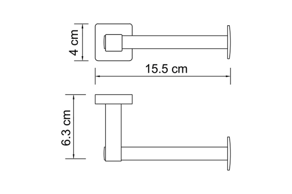 Держатель туалетной бумаги WasserKraft Dill K-3996