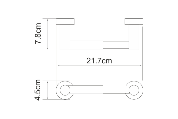 Держатель туалетной бумаги WasserKraft Donau K-9422