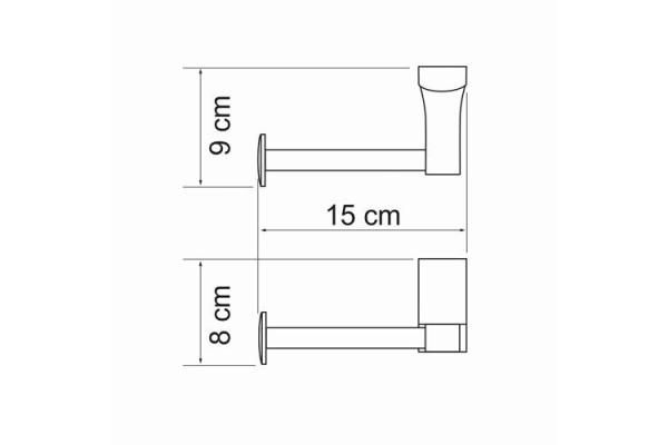 Держатель туалетной бумаги WasserKraft Exter K-5296