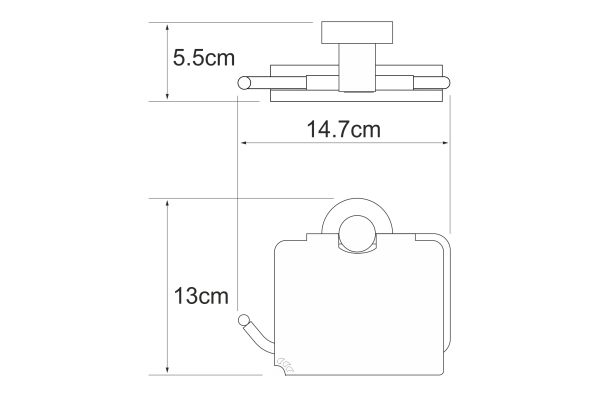 Держатель туалетной бумаги WasserKraft Isen K-4025