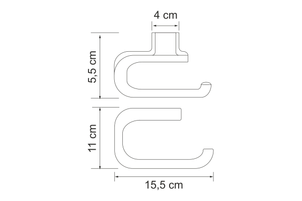 Держатель туалетной бумаги WasserKraft Kammel K-8396WHITE