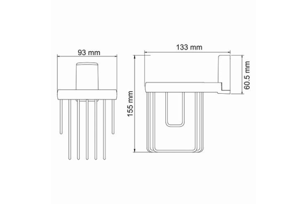 Держатель освежителя WasserKraft Leine K-5045