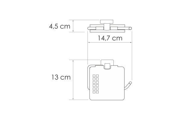 Держатель туалетной бумаги WasserKraft Rhin K-8725