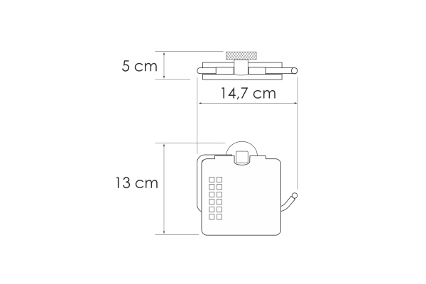 Держатель туалетной бумаги WasserKraft Tauber K-64425