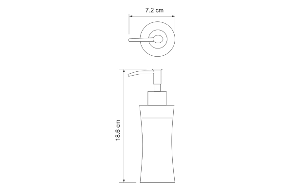 Дозатор для жидкого мыла WasserKraft Wern K-7599