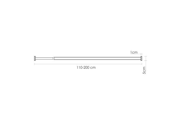 Карниз для ванной WasserKraft Dinkel SC-461120