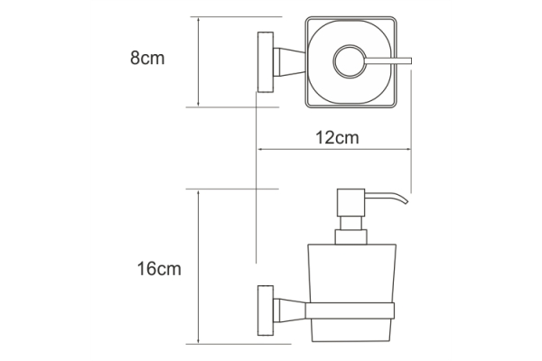 Дозатор для жидкого мыла WasserKraft Dill K-3999