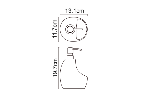 Дозатор с емкостью для губки WasserKraft K-8099BLACK