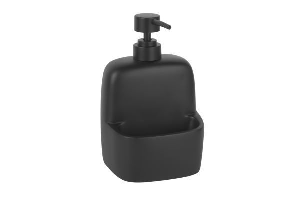 Дозатор с емкостью для губки WasserKraft Elbe K-8499BLACK