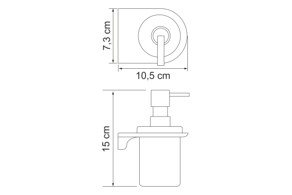 Дозатор для жидкого мыла WasserKraft Kammel K-8399WHITE