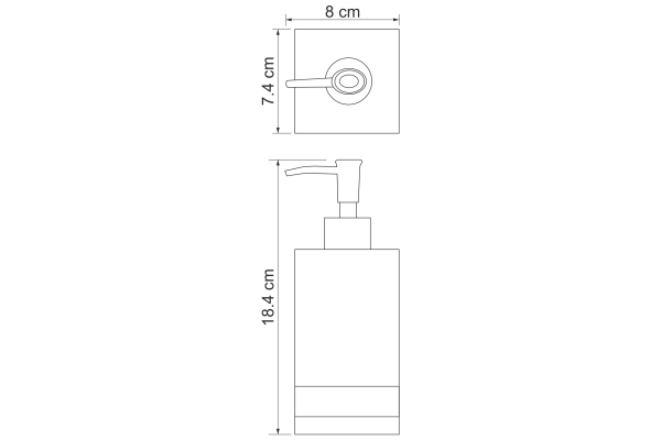 Дозатор для жидкого мыла WasserKraft Inn K-4399