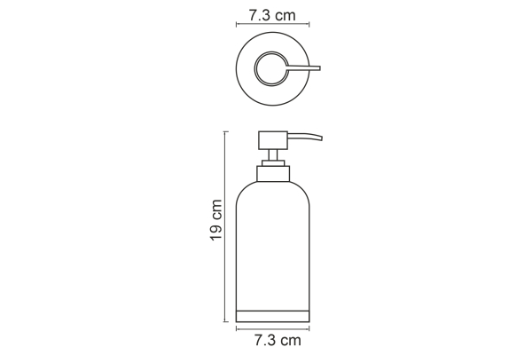 Дозатор для жидкого мыла WasserKraft Lopau K-3399