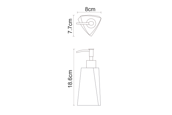 Дозатор для жидкого мыла WasserKraft Ohre K-37799