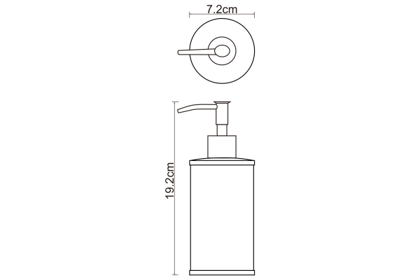 Дозатор для жидкого мыла WasserKraft Rossel K-5799