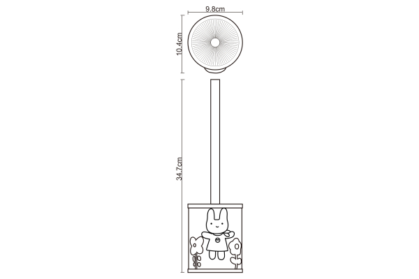 Щетка для унитаза WasserKraft Ammer K-6427