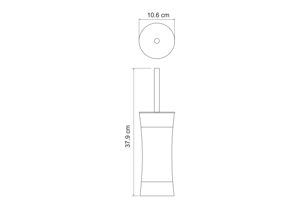 Щетка для унитаза WasserKraft Wern K-7527