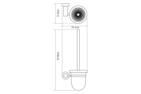 Щетка для унитаза WasserKraft Donau K-9427