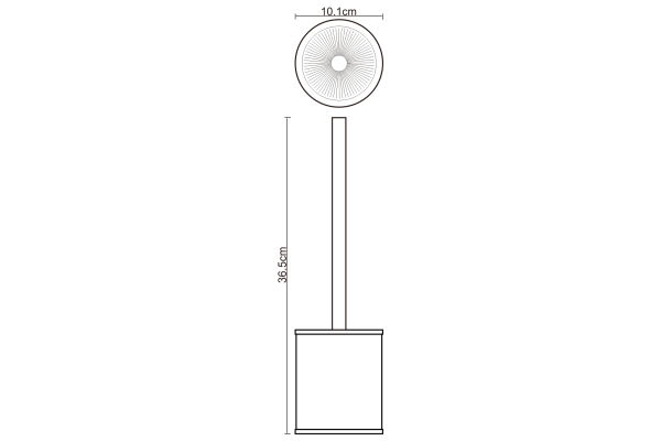 Щетка для унитаза WasserKraft Rossel K-5727