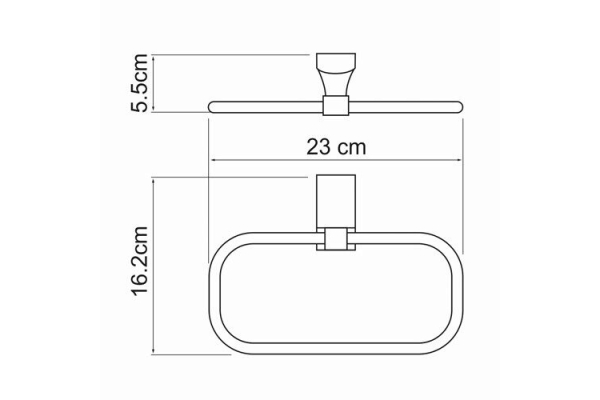 Держатель полотенец WasserKraft Exter K-5260