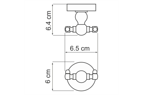 Крючок двойной WasserKraft Diemel K-2223D