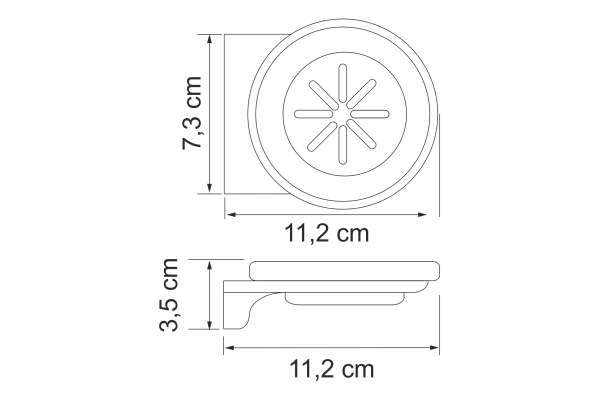 Мыльница WasserKraft Kammel K-8329WHITE