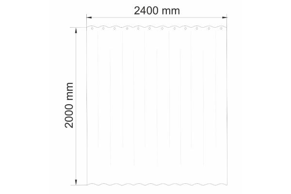 Шторка для ванной WasserKraft Oder SC-30503